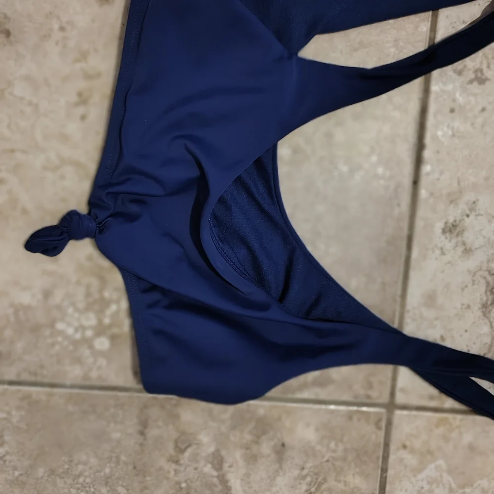 Navy Blue Bikini Top Padded Nwot